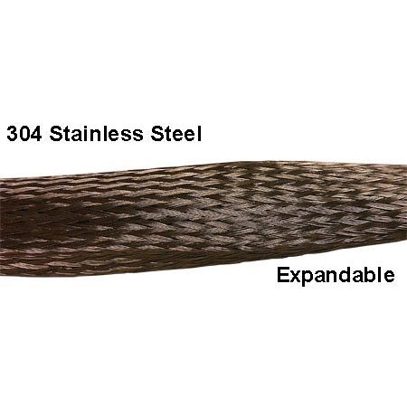 Electriduct Electriduct 304 Stainless Steel Braided Sleeving BS-ED-SS-100-25